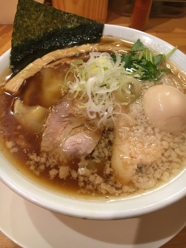 「ワハハ煮干そば￥750(煮卵は別です)」@中華そば ムタヒロ 大阪福島店の写真