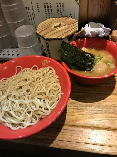 「50豚鶏つけ麺 中盛(¥1.000)」@赤備の写真