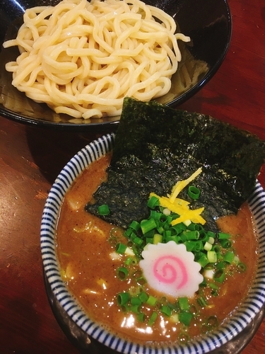 「濃厚魚介つけ麺」@博多ラーメン とんこつ家の写真