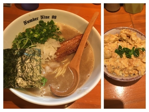 「濃厚らーめん800円+マヨたまごはん250円」@麺Dining Number Nine 09の写真