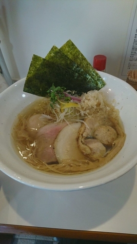 「極み 鶏塩そば ￥1000」@鶏そば朱雀の写真