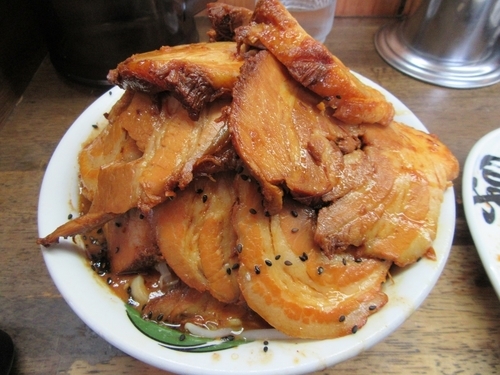 「雷味噌中盛（８５０円）＋豚マシ３００円×２」@雷 北松戸本店の写真