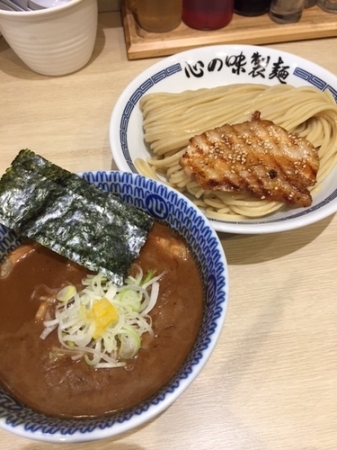 「濃厚豚骨魚介つけ麺　830円（チャーシュークーポン使用）」@心の味製麺 平井店の写真