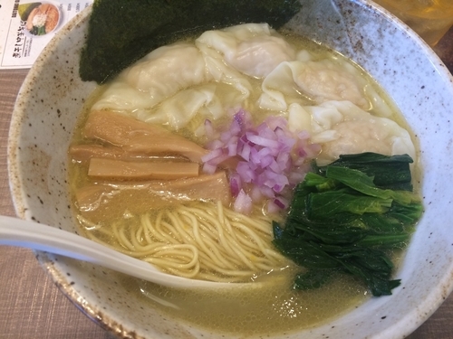 「牡蠣塩ワンタンメン」@東大和ラーメン大冬樹Season2の写真