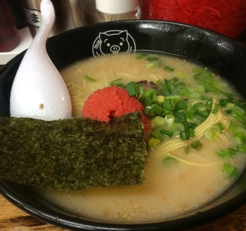 「博多めんたいこラーメン」@博多ラーメン 長浜や 日暮里店の写真
