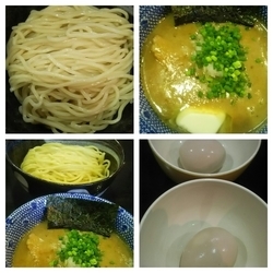 鶏帆立の塩つけ麺中盛り(裏)