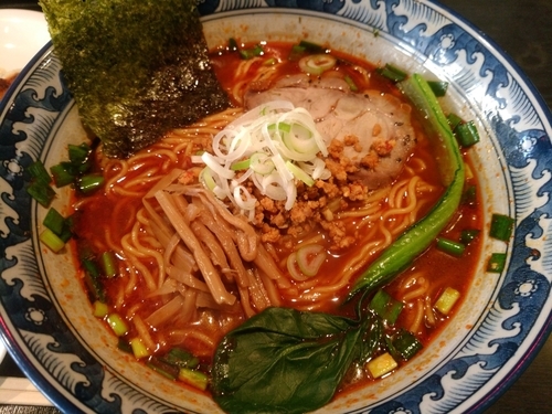 「四川辣醤麺大盛り」@らーめん石戸 北習志野店の写真