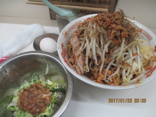 「汁なし　300ｇ　￥750」@ラーメン荘 歴史を刻め 新栄の写真