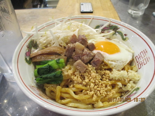 「汁なし　中　￥900」@つけ麺・汁なし専門店 R 中村店の写真