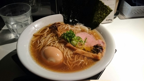 「焼きのり味玉そば（醤油）」@SOBAHOUSE金色不如帰の写真