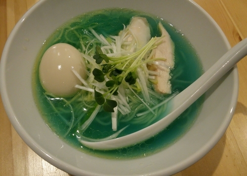 「鶏清湯　青　900円」@濃厚鶏出汁拉麺 吉法師 KIPPOSHIの写真