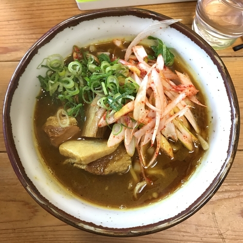 「秋刀魚節のカレー南蛮 小」@自家製麺 てんかの写真