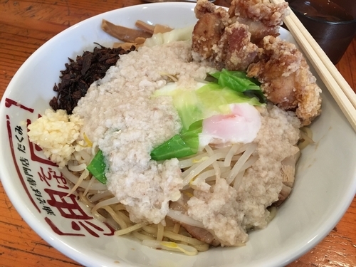 「脂油そば大盛」@油そば専門店 匠の写真