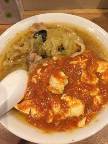 「麻婆辛味噌ラーメン」@東京味噌らーめん萬馬軒花橙の写真
