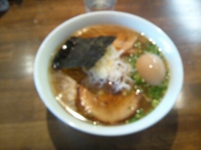 「味玉鰮煮干そば（醤油）大盛」@喜元門 本店の写真