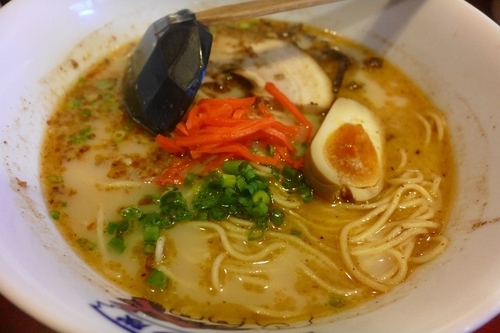 「Bセット（熊本ラーメン、半チャーハン）¥850」@ラーメン隊 目黒三田店の写真