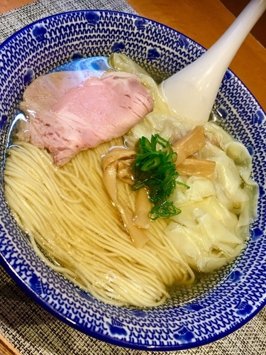 「塩煮干わんたん中華そば ￥950」@柴崎亭の写真