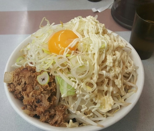 「豚まぜ（大盛）」@特製豚そば ぶんぶんの写真