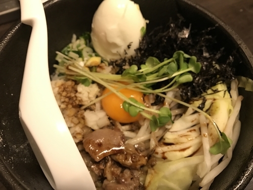 「津多屋まぜそば600円+にんにく30円+残念玉子50円」@煮干し中華そば 津多屋の写真