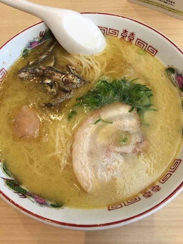 「煮干し白湯ラーメン大盛+味玉」@とんこつ醤油ラーメン 麺大将 パサール幕張店の写真