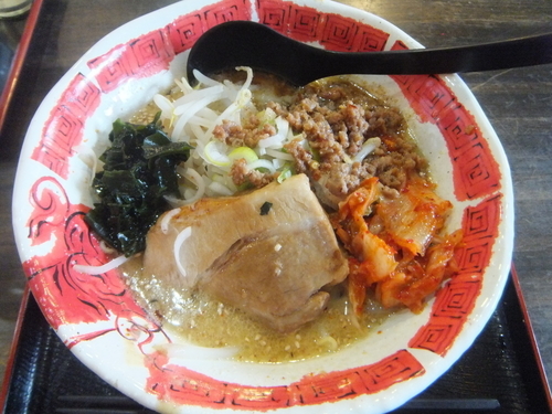 「胡麻味噌キムチらーめん850円(柏ランパス6で540円)」@柏らーめん まとやの写真