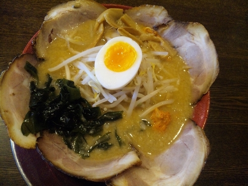 「味噌ちゃーしゅうめん 940円」@和風とんこつラーメン 武蓮 東御インター店の写真