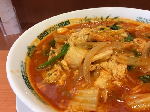 「チゲ味噌 大盛り」@日高屋 西大井駅前店の写真