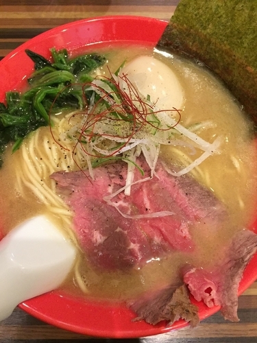 「味玉ラーメン（麺増し）」@RAMEN DINING JinGuの写真