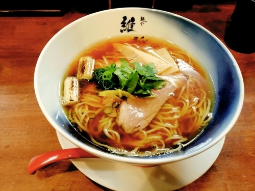 「【限定】鴨と比内地鶏のそば980円＋鶏飯」@麺や維新の写真