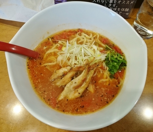 「トマトラーメン 850円」@麺屋 紅の写真