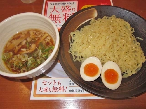 「つけ麺　421円＋煮卵　108円」@幸楽苑 秋葉原店の写真