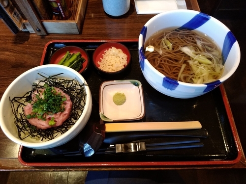 「ねぎとろ丼定食(並盛)940円」@信州そば処 そじ坊 高崎モントレー店の写真
