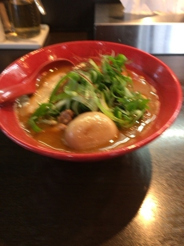 「辛味噌煮干しラーメン」@辛味噌煮干 六の写真