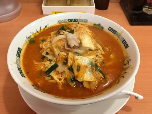 「チゲ味噌 大盛り」@日高屋 鹿島田店の写真