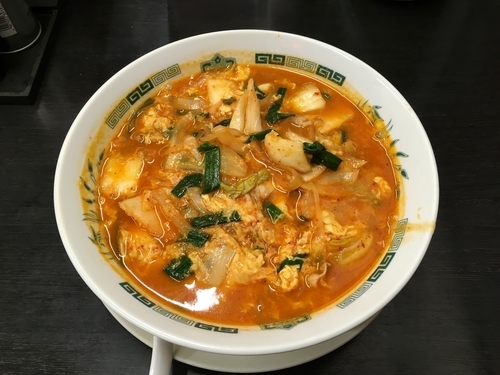 「チゲ味噌 大盛り」@日高屋 三鷹北口店の写真