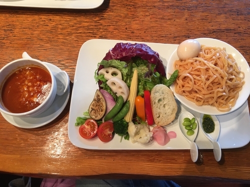 「つけめん女子 大盛り 920円 〆リゾット 150円」@ふかや女子流 アイモの写真