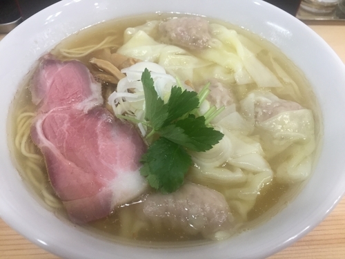 「塩ワンタン麺」@中華そば こてつの写真