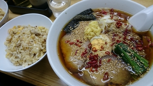 「ラーメン半チャーハンセット￥750」@麺家きむらの写真