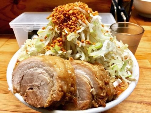「ラーメン ＋ ホットマン ＋ 豚増し」@ハイマウントの写真