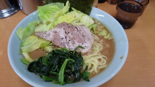 「ラーメン キャベツ」@横浜らーめん 武蔵家 綾瀬店の写真