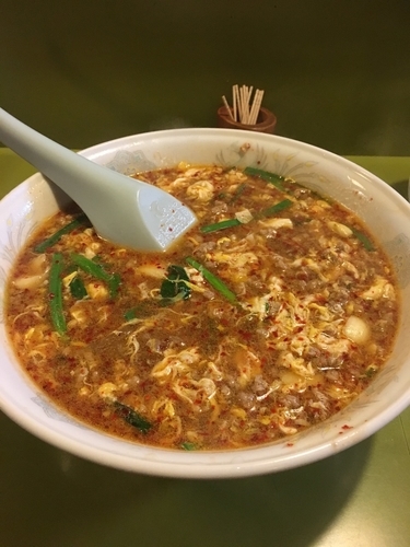 「辛麺 3辛」@辛麺屋桝元 桝元本店の写真