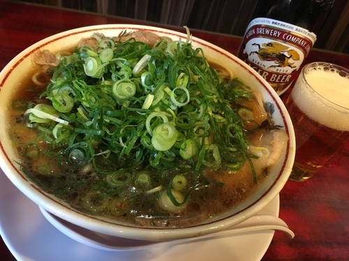 「ラーメン ネギ多目」@本家第一旭 たかばし本店の写真
