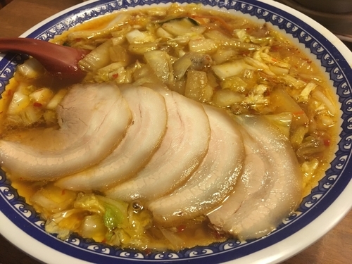 「彩華ラーメン 大 バラチャーシュートッピング」@彩華ラーメン 京都吉祥院店の写真