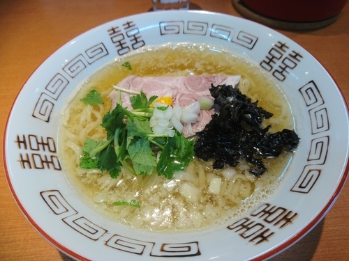 「【限定】背脂がけ煮干し中華そば780円＋しらす飯250円」@㐂九八 ～garage～の写真