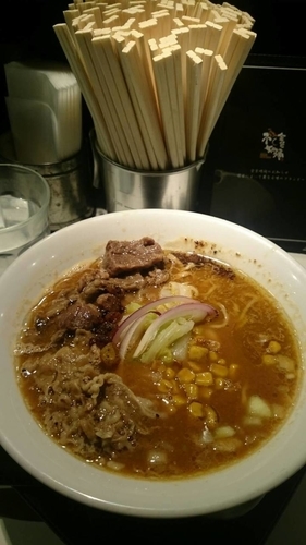 「味噌中華＋牛肉増し」@中華そば 金色不如帰 覇の写真