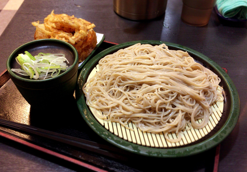 「大もりそば(420円)+かき揚(クーポン)」@ゆで太郎 本所吾妻橋店の写真