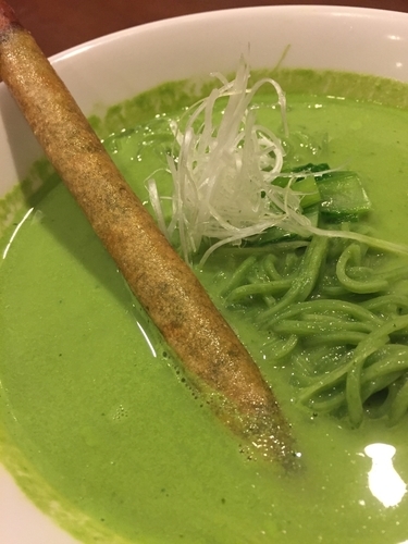 「小松菜クリーミーラーメン」@中華 ひろやの写真