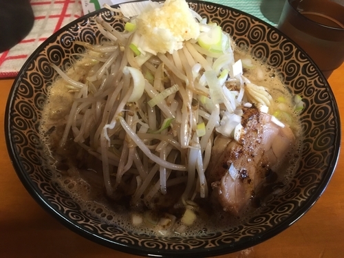 「味噌ラーメン 中盛り もやし にんにく 増し ¥750」@Japanese soba Noodles 蠍の写真