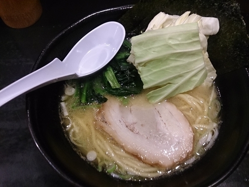 「豚骨塩 並」@らあめん 万咲の写真