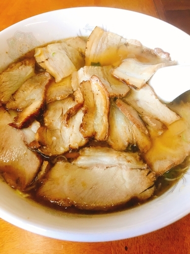 「肉そば 塩」@梅喜の写真